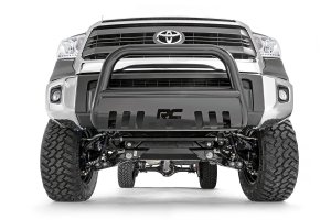 Toyota Sequoia Bull Bar - Rough Country - 3-inch Diameter Tubing, Black Powder Coat - Black - '08-'21 Toyota Sequoia Bull Bar - Rough Country - 3-inch Diameter Tubing, Black Powder Coat - Black - '08-'21